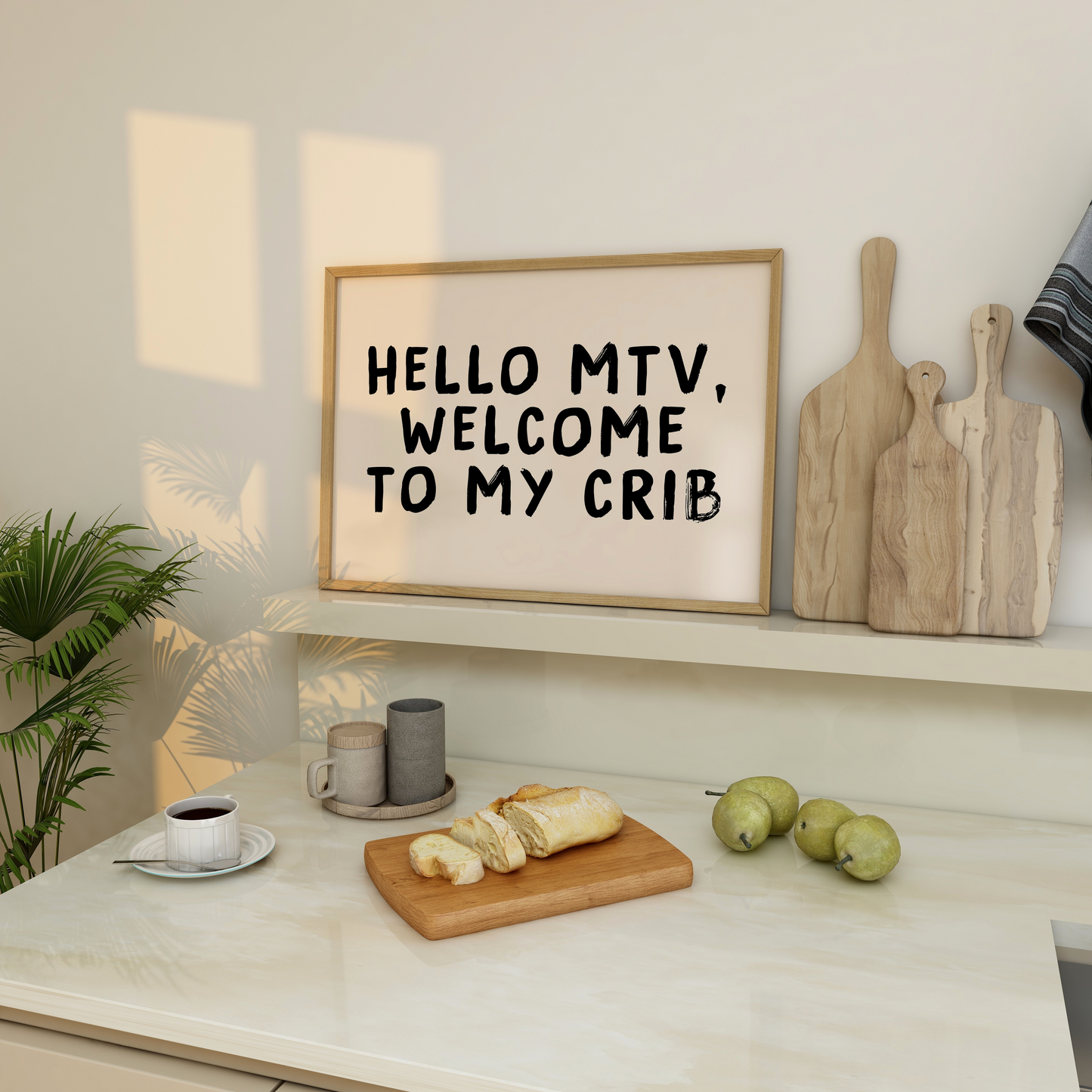 Hello MTV, Welcome To My Crib Print - Refined Spaces 