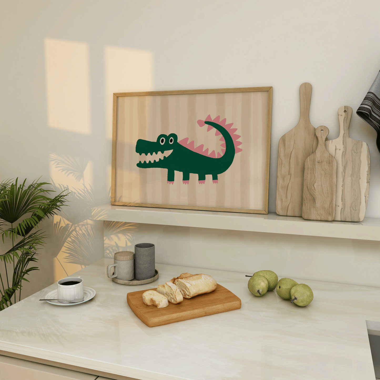 Crocodile Nursery Print - Refined Spaces 