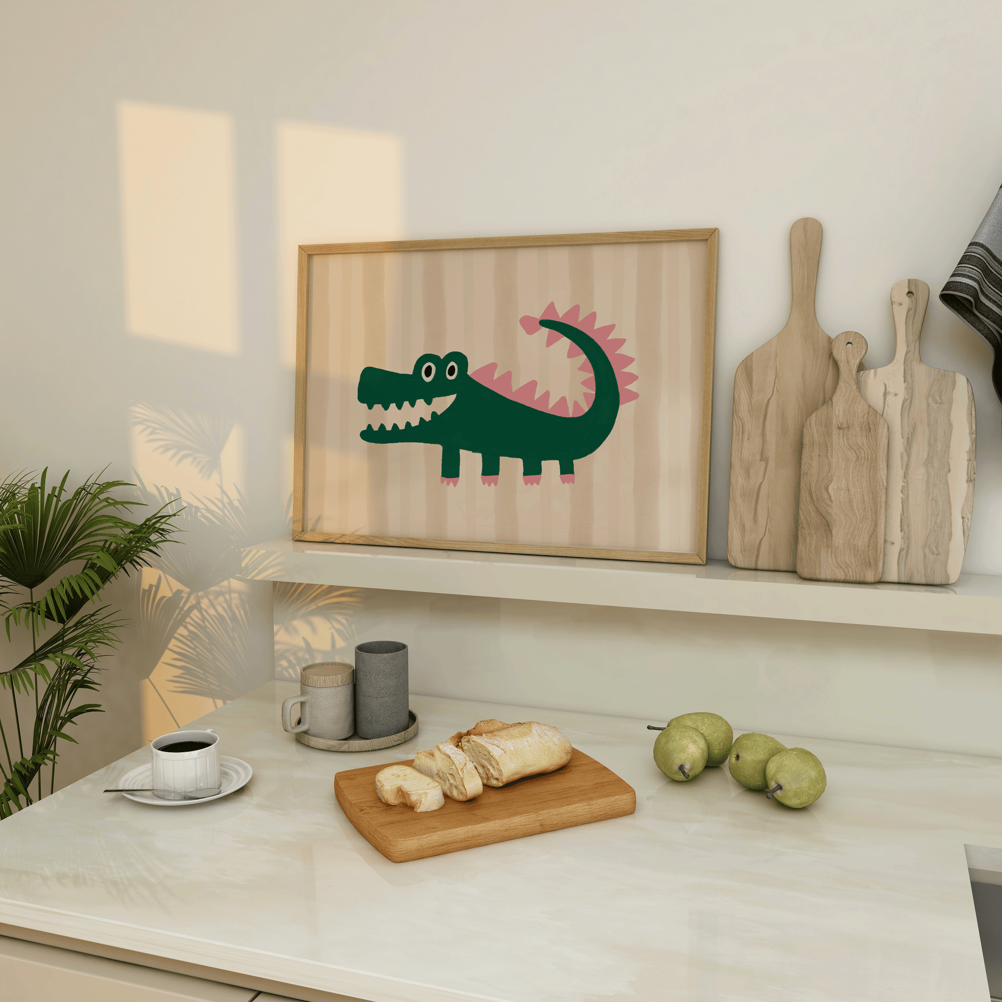 Crocodile Nursery Print - Refined Spaces 