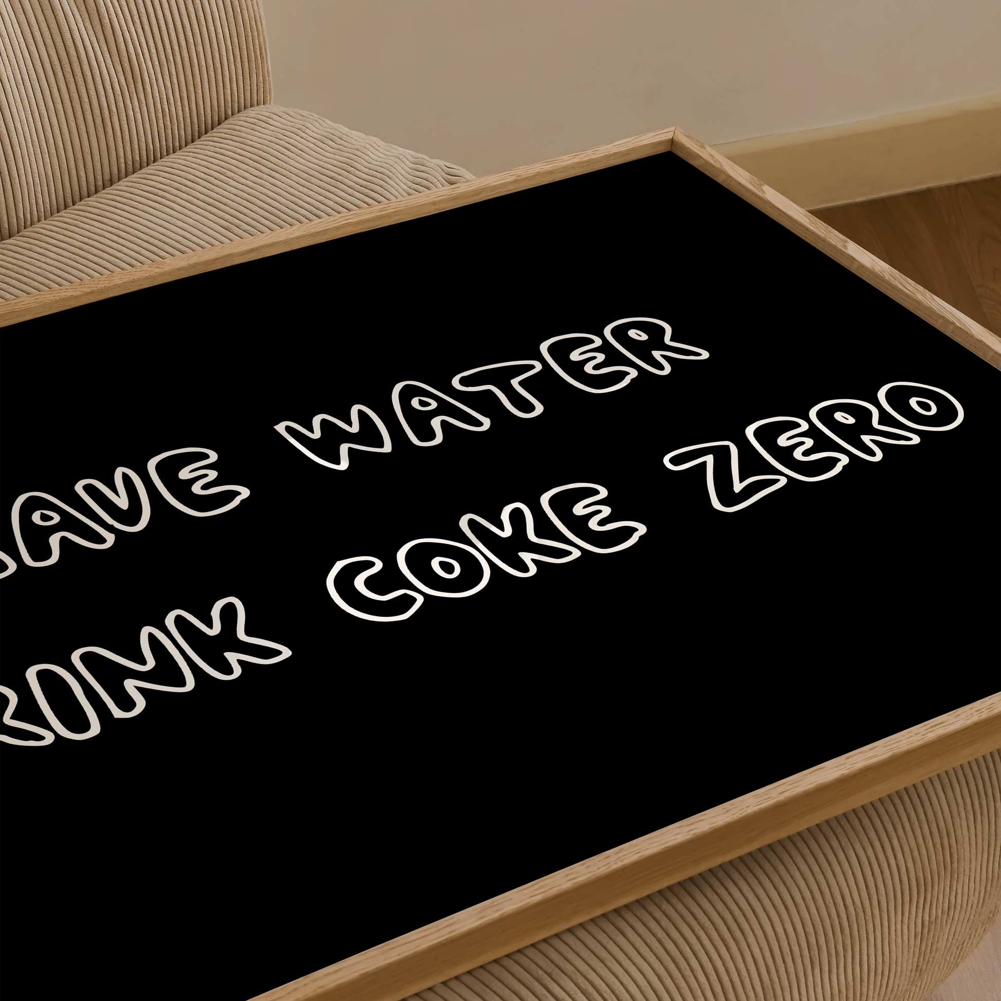 Save Water, Drink Coke Zero Print - Refined Spaces 