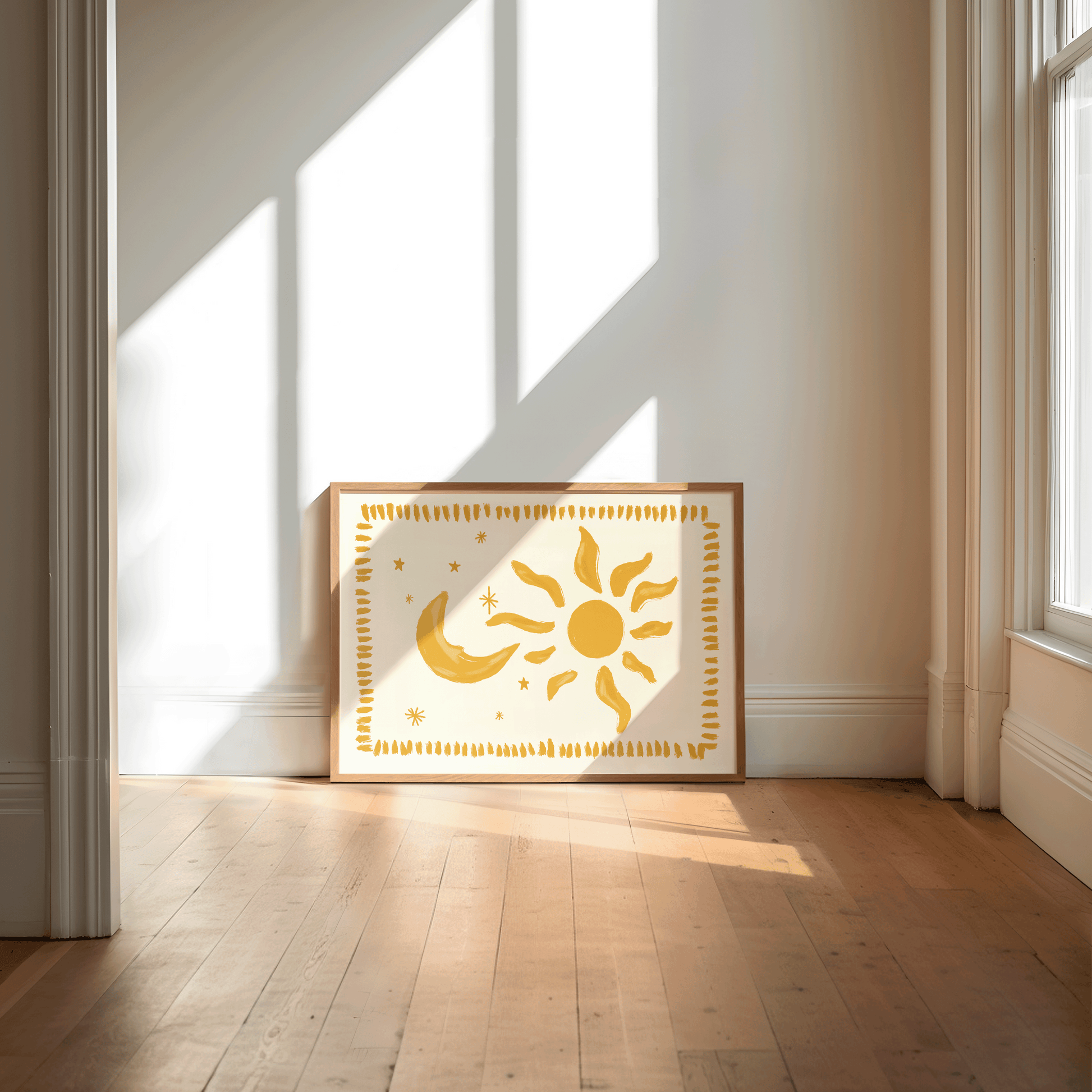 Celestial Sun and Moon Print - Refined Spaces 