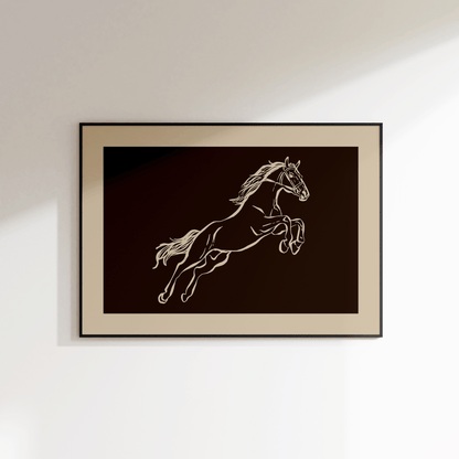 Western Horse Print - Refined Spaces