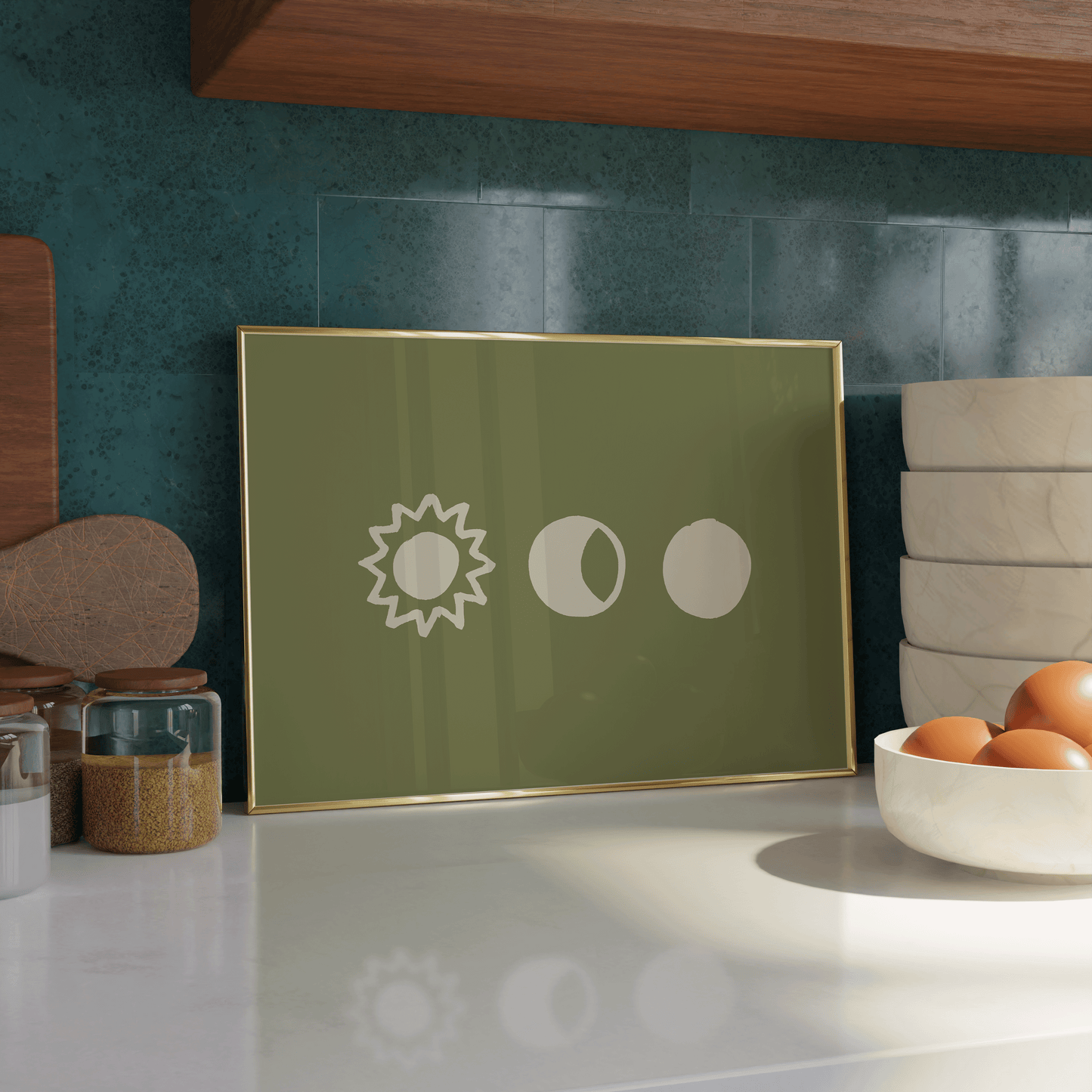 Sun and Moon Print - Refined Spaces 