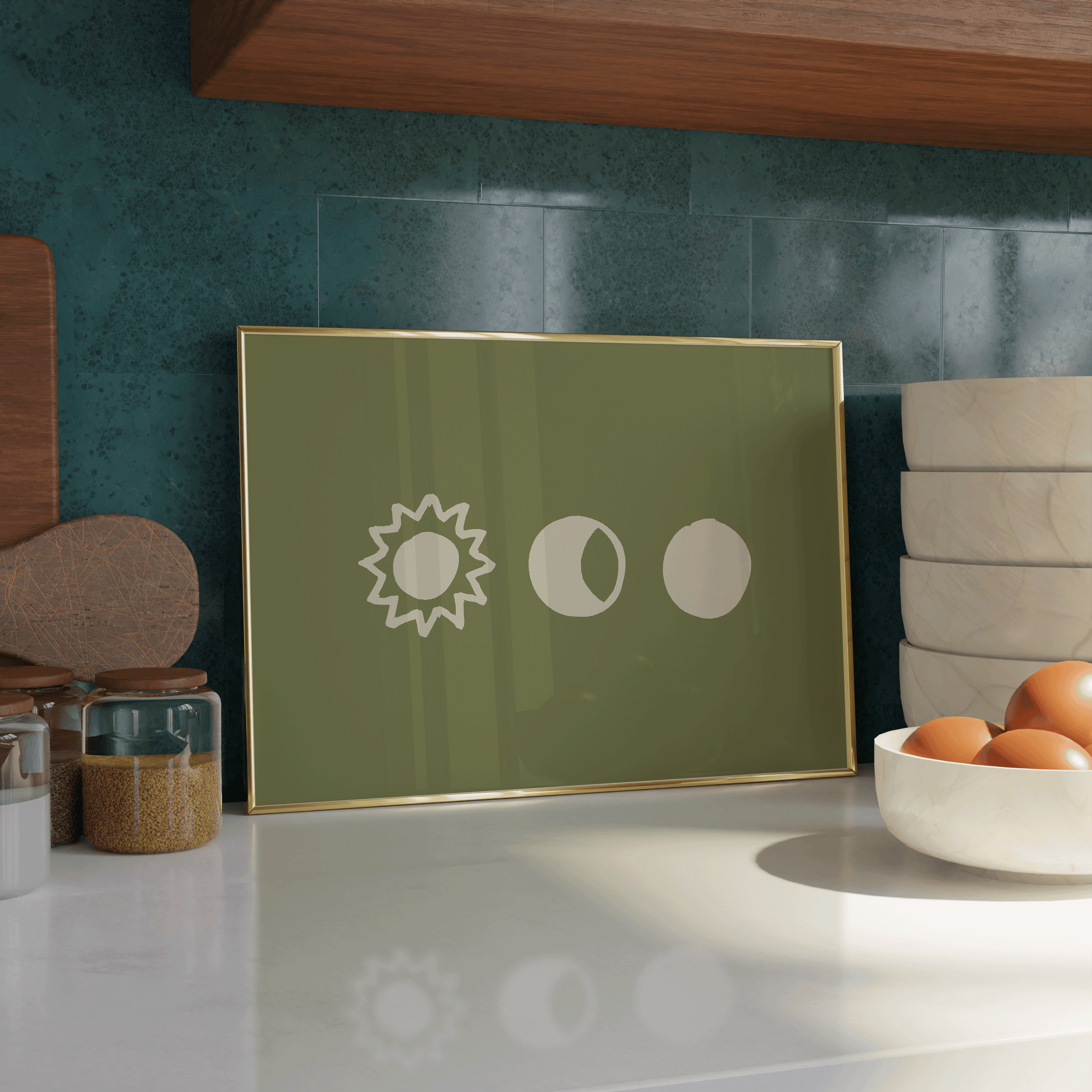 Sun and Moon Print - Refined Spaces 