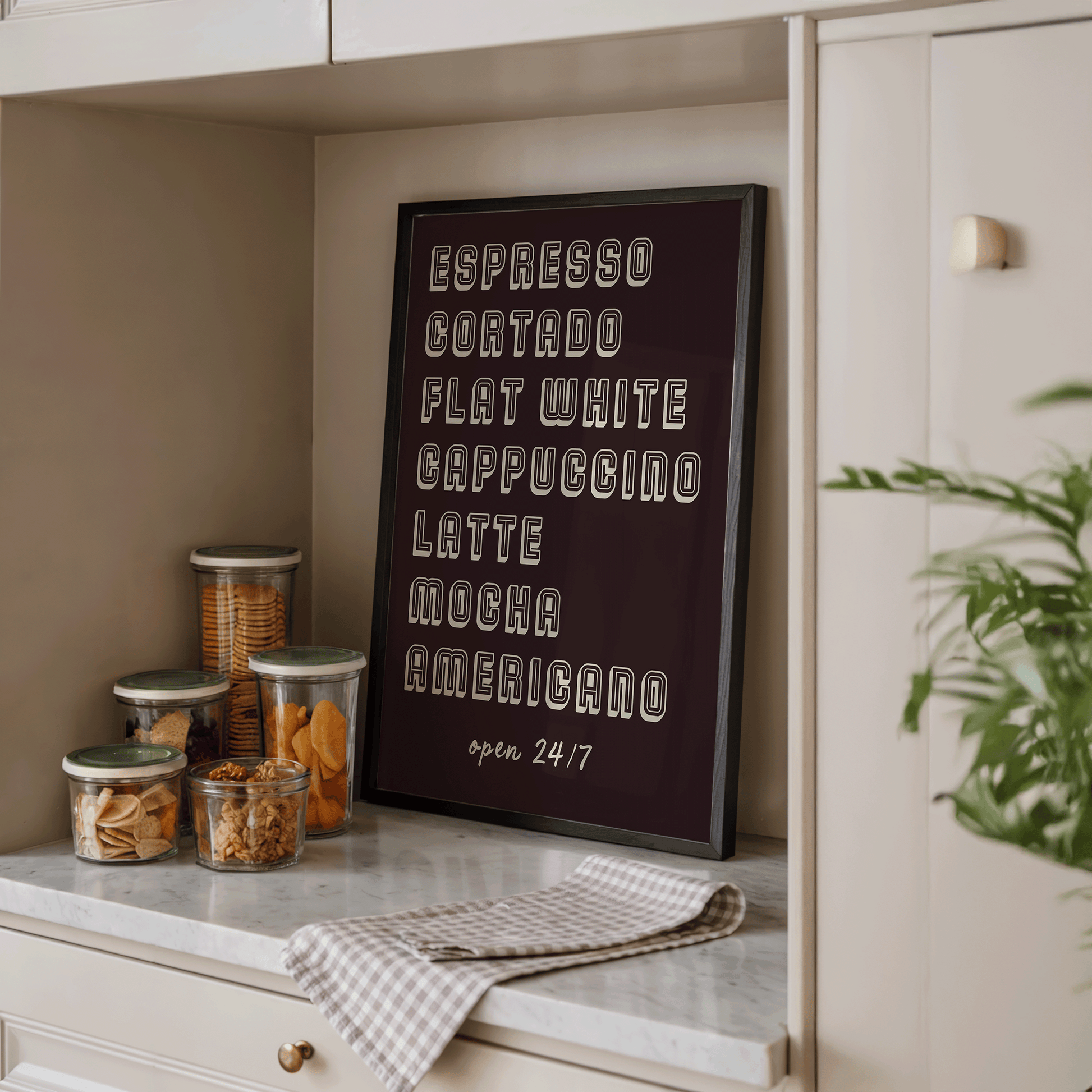 Retro Coffee Print - Refined Spaces