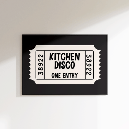 Kitchen Disco Ticket Print - Refined Spaces