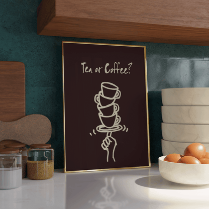 Tea or Coffee Print - Refined Spaces 