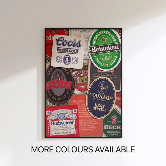 Beer Coaster Wall Art - Refined Spaces 