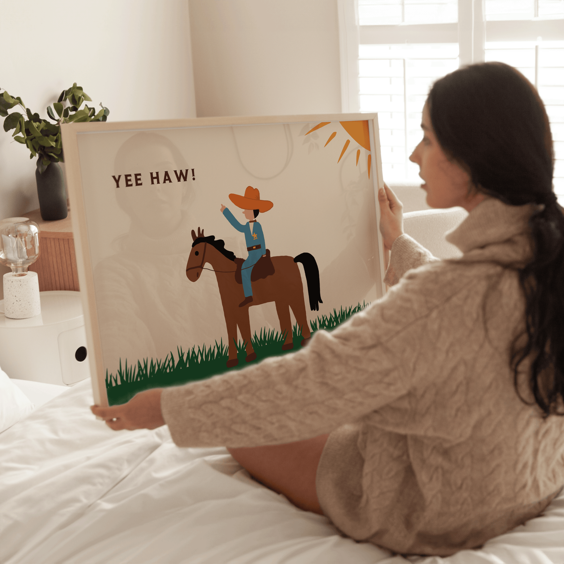 Children's Cowboy Print - Refined Spaces 