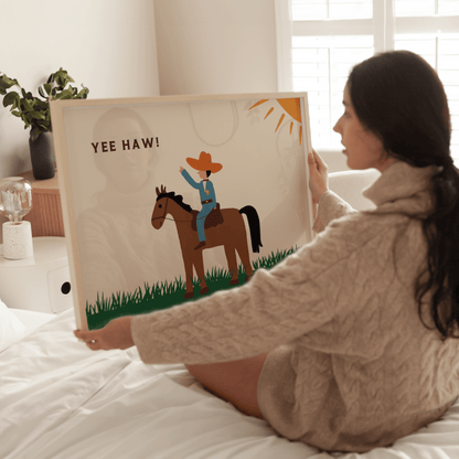Children's Cowboy Print - Refined Spaces