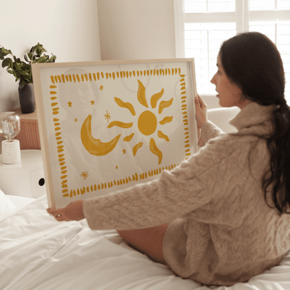 Celestial Sun and Moon Print - Refined Spaces