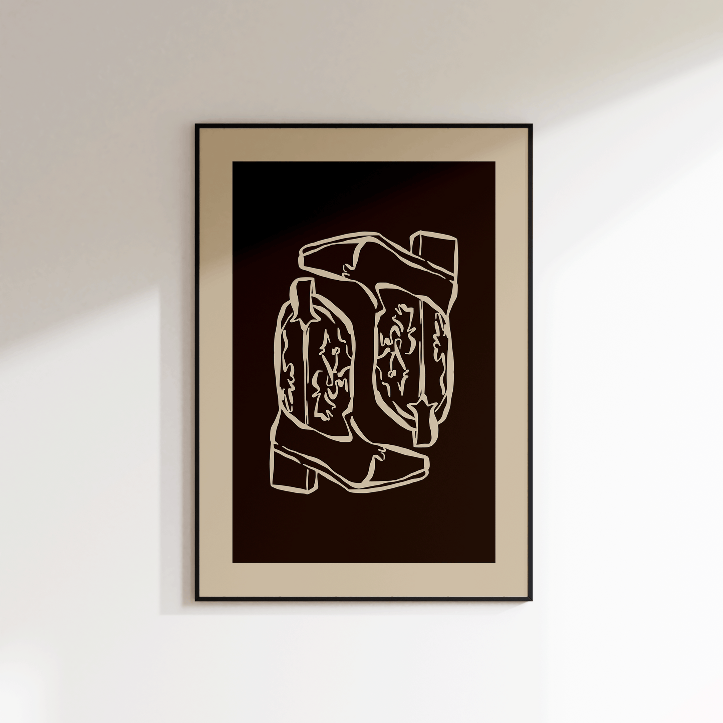 Cowboy Boots Print - Refined Spaces