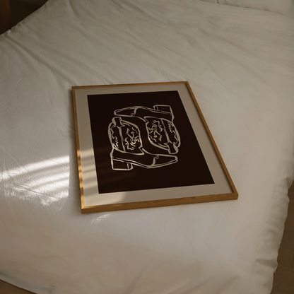 Cowboy Boots Print - Refined Spaces
