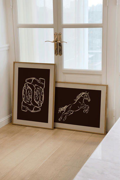 Western Horse Print - Refined Spaces