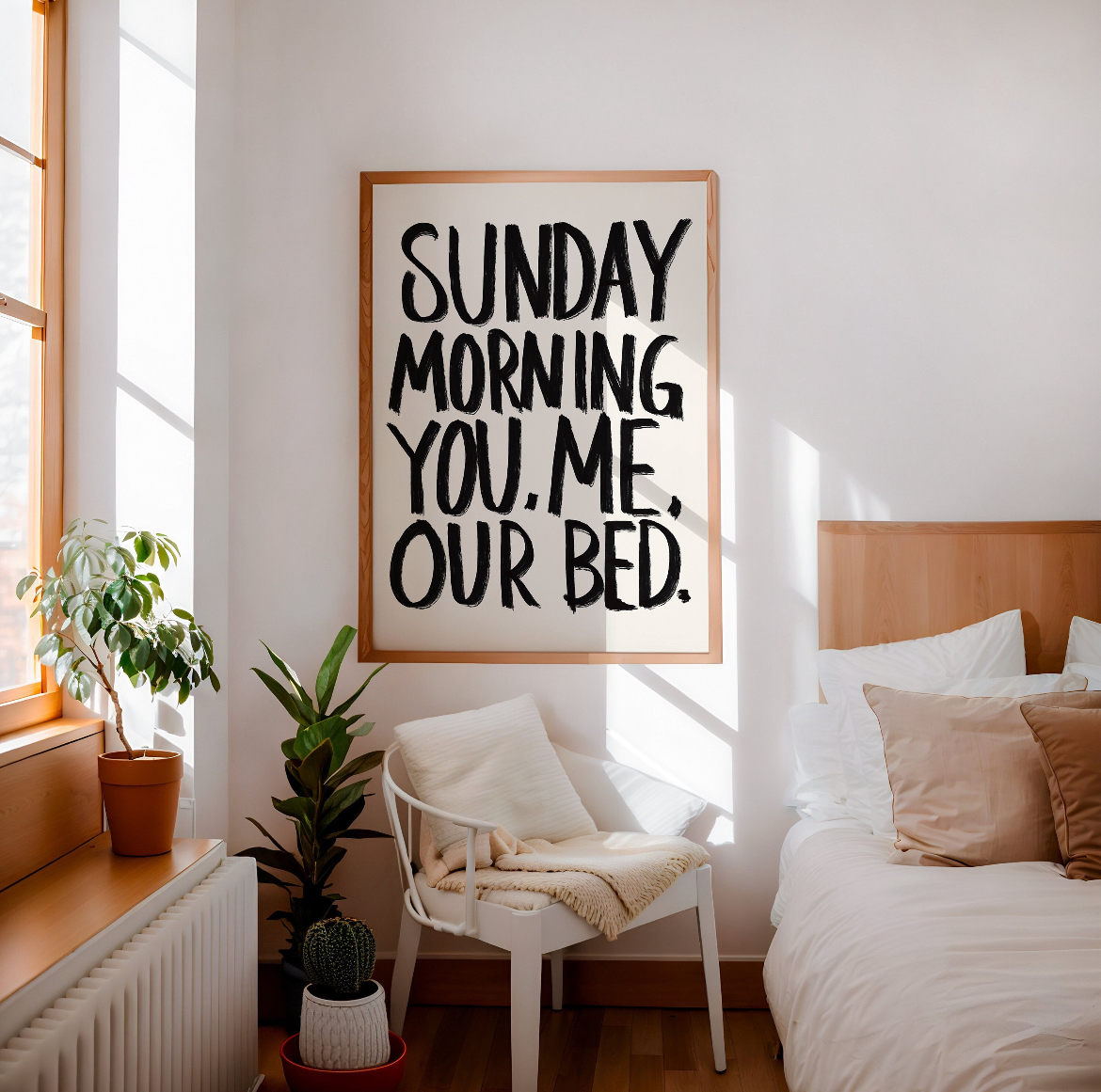 Sunday Morning - You, me, our bed Print - Refined Spaces 