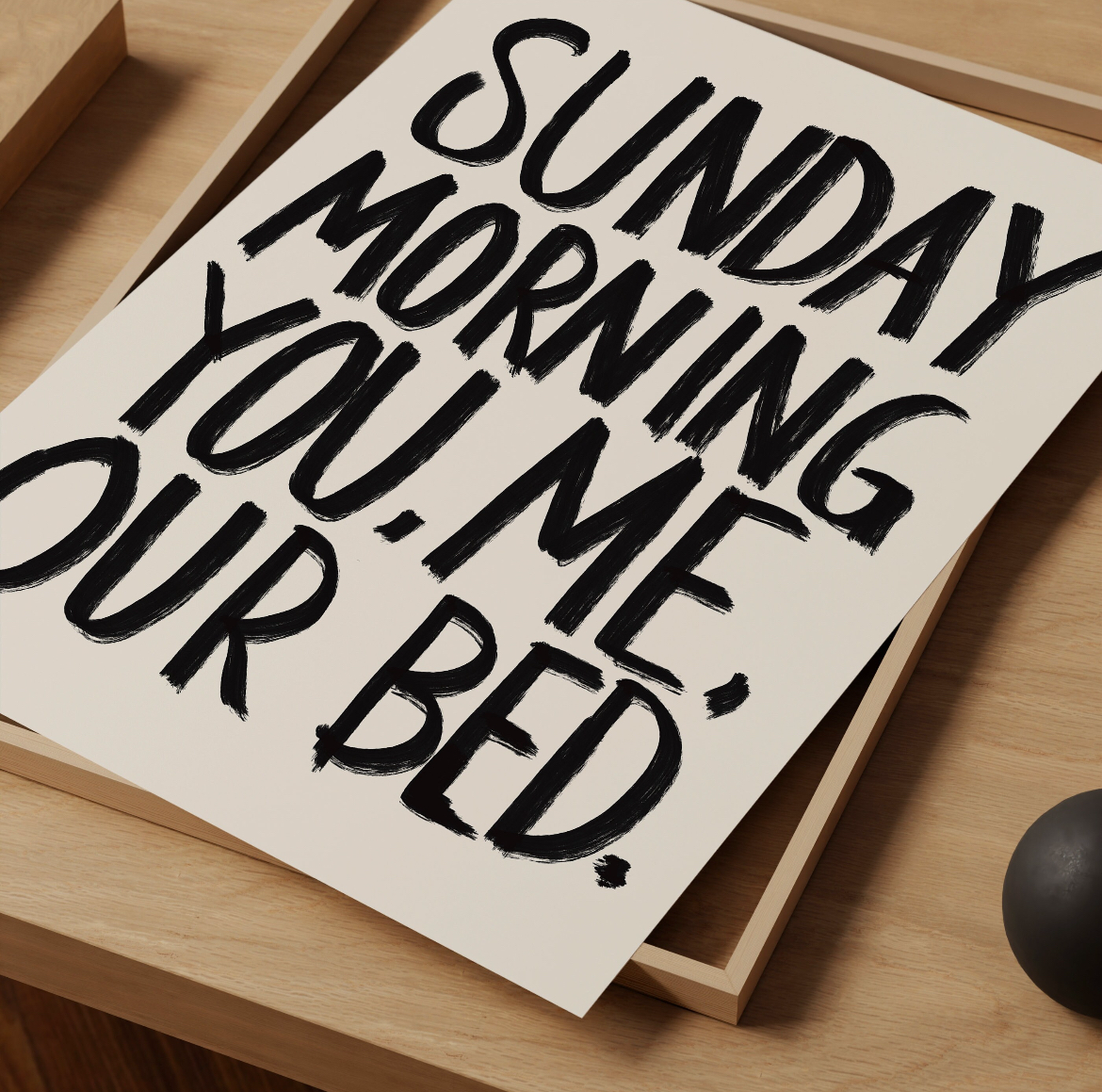 Sunday Morning - You, me, our bed Print - Refined Spaces 