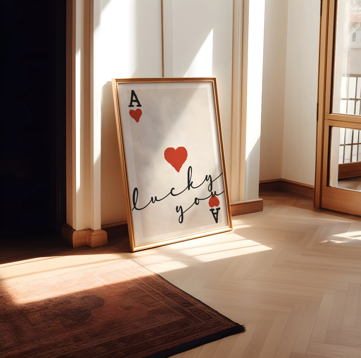 Ace of hearts - Lucky You Print - Refined Spaces 