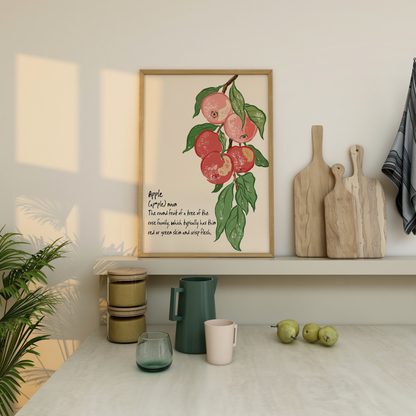 Apple Definition Print - Refined Spaces