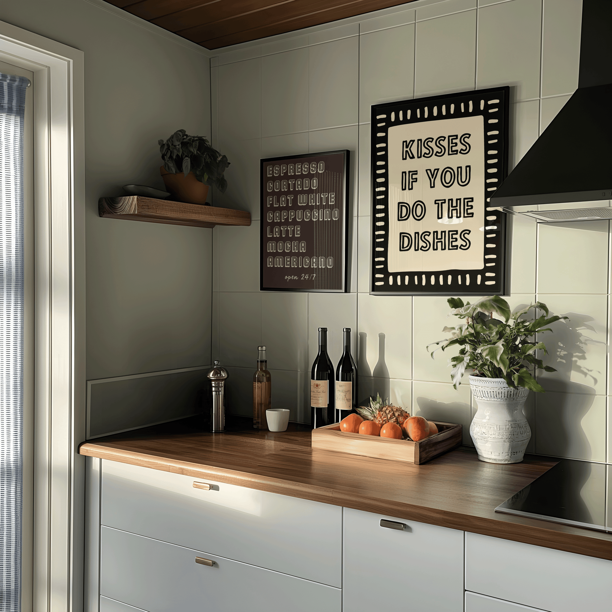 Kisses If You Do The Dishes Print - Refined Spaces