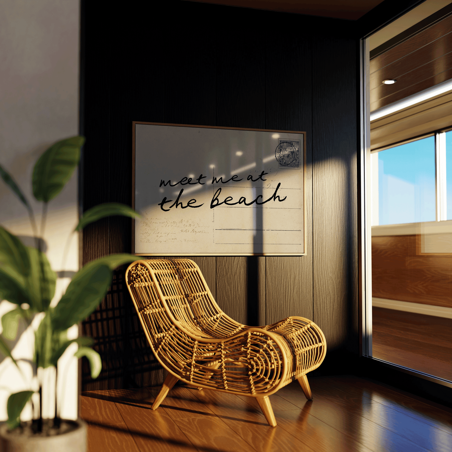 Meet Me At The Beach Print - Refined Spaces 
