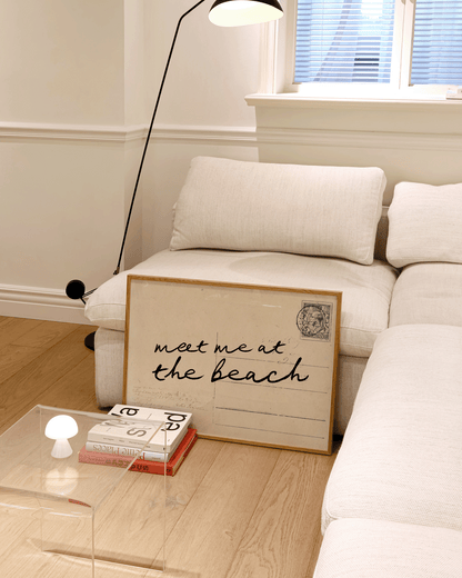 Meet Me At The Beach Print - Refined Spaces 