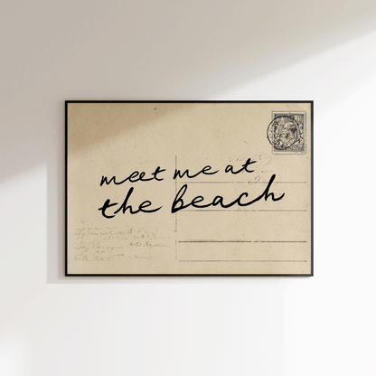 Meet Me At The Beach Print - Refined Spaces 