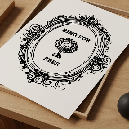 Ring for Beer Print - Refined Spaces 