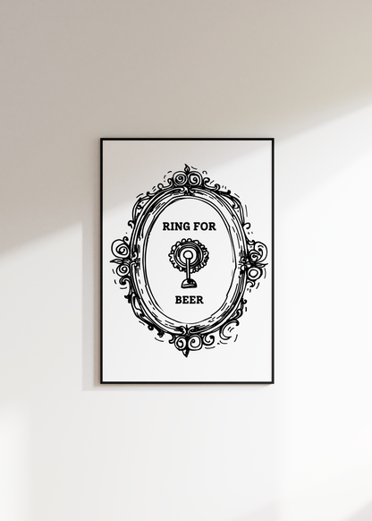 Ring for Beer Print - Refined Spaces 