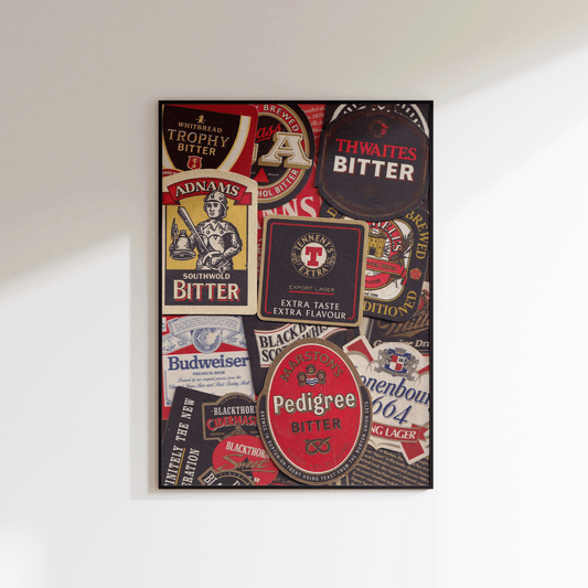 Beer Coaster Wall Art - Refined Spaces 