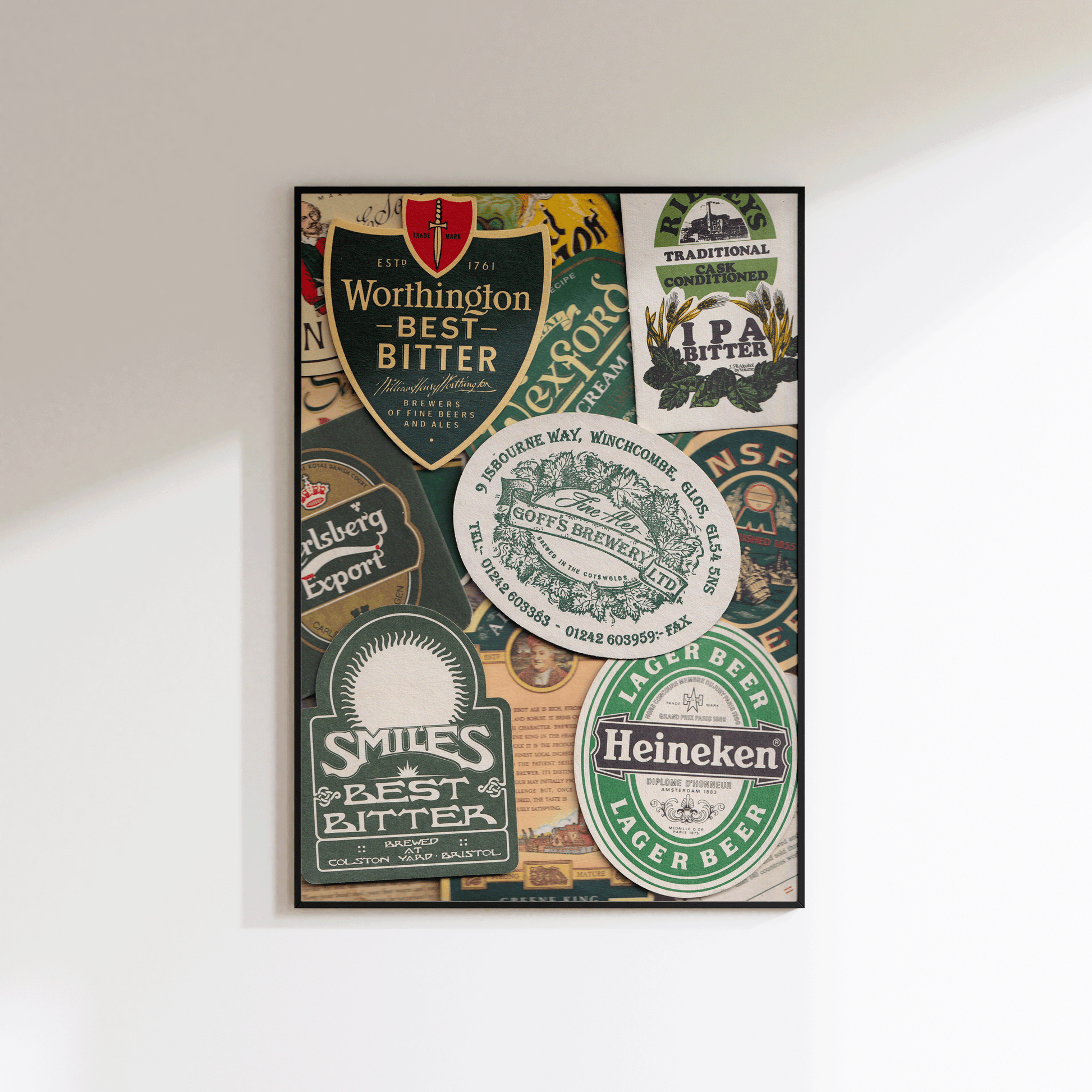 Beer Coaster Wall Art - Refined Spaces