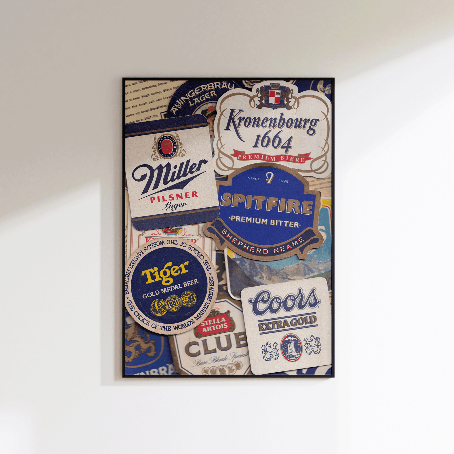 Beer Coaster Wall Art - Refined Spaces 