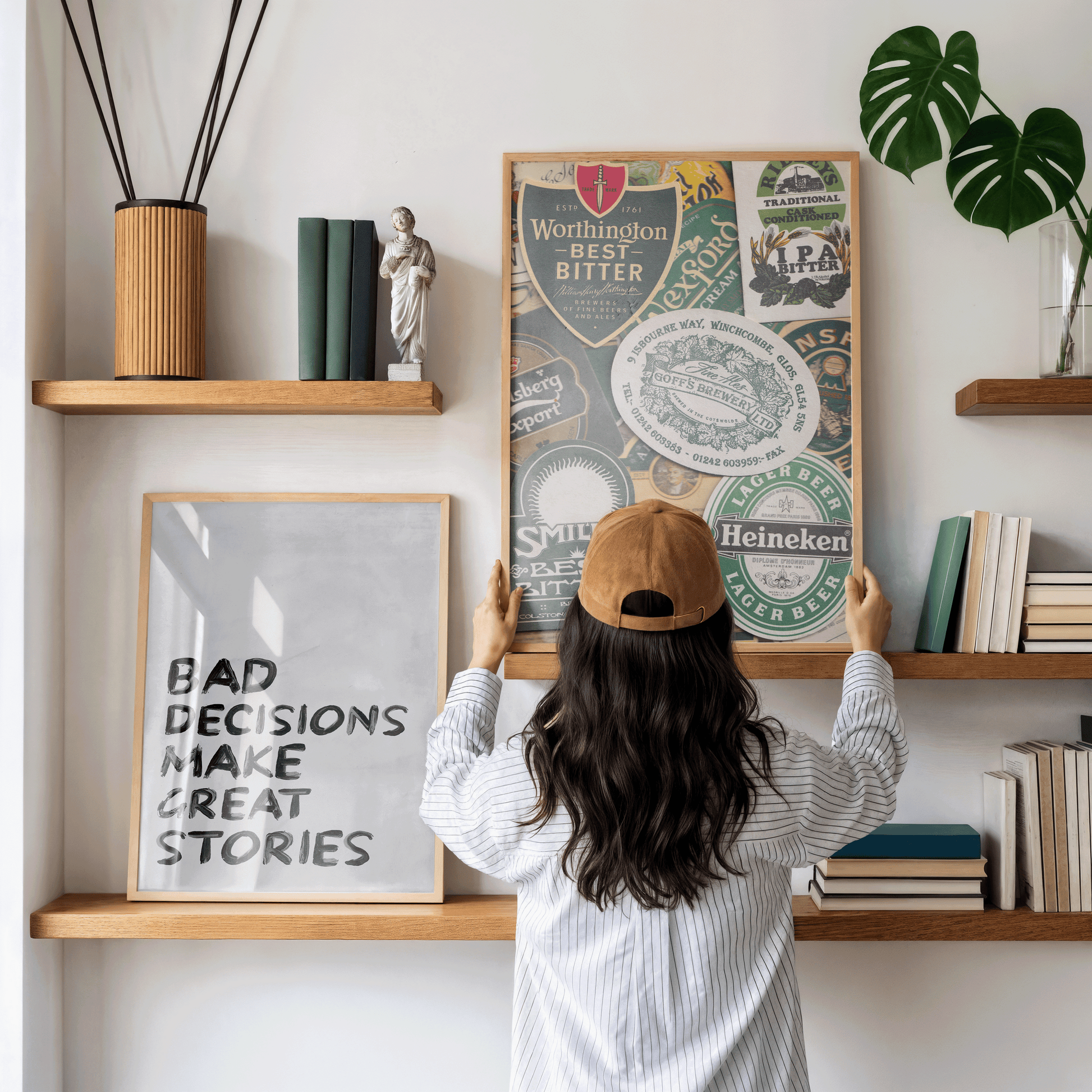 Beer Coaster Wall Art - Refined Spaces