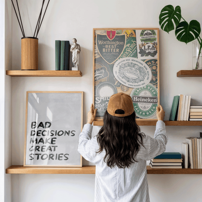 Beer Coaster Wall Art - Refined Spaces