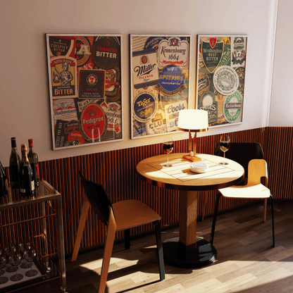 Beer Coaster Wall Art - Refined Spaces