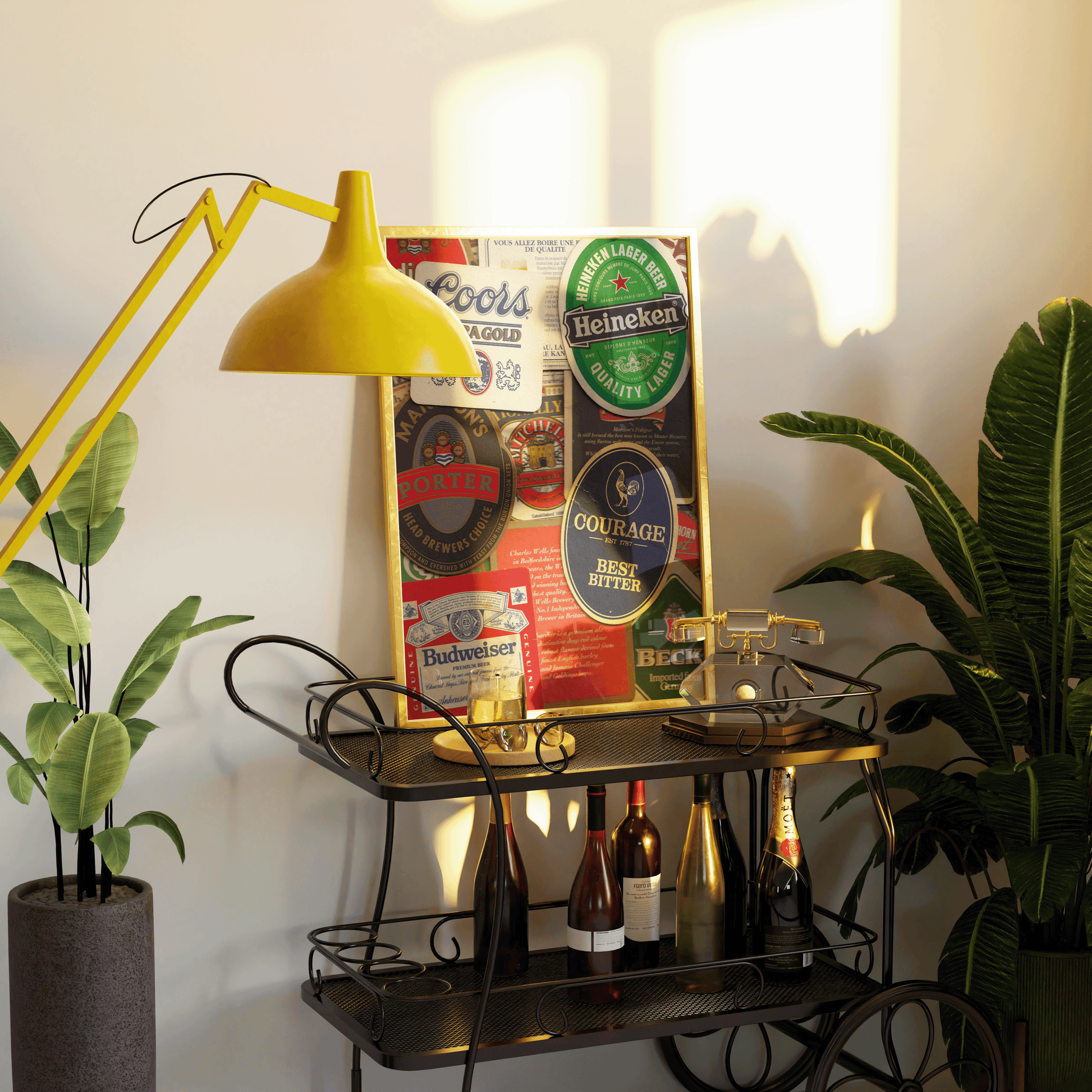 Beer Coaster Wall Art - Refined Spaces