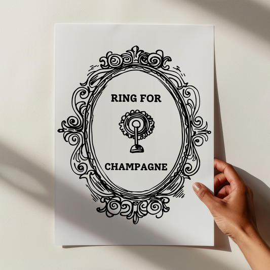 Ring for Champagne Print