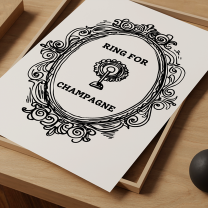 Ring for Champagne Print - Refined Spaces