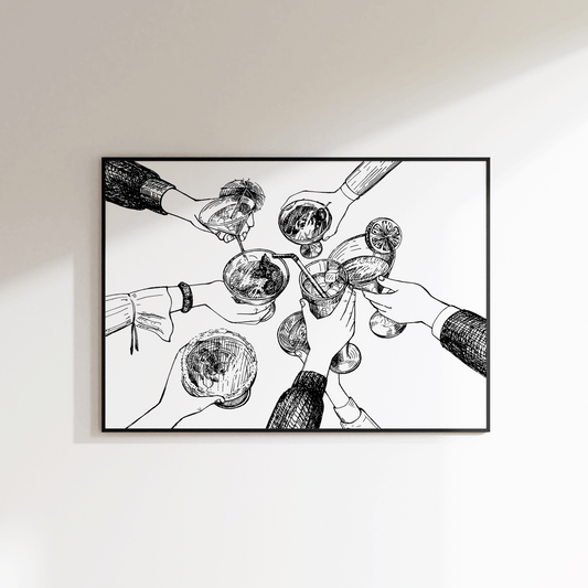 Cheers Print - SECONDS - Refined Spaces 