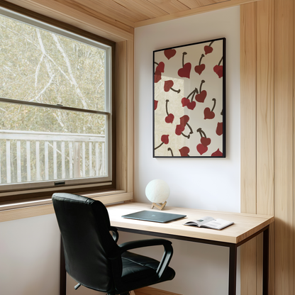 Cherry Heart Print - Refined Spaces