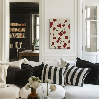 Cherry Heart Print - Refined Spaces
