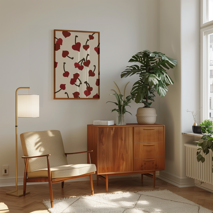 Cherry Heart Print - Refined Spaces