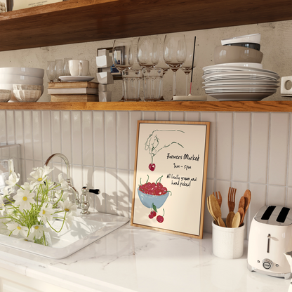 Cherry Fruit Market Print - Refined Spaces