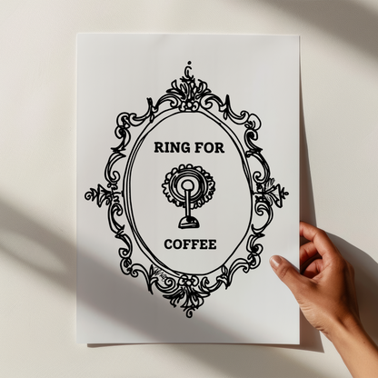 Ring for Coffee Print - Refined Spaces 
