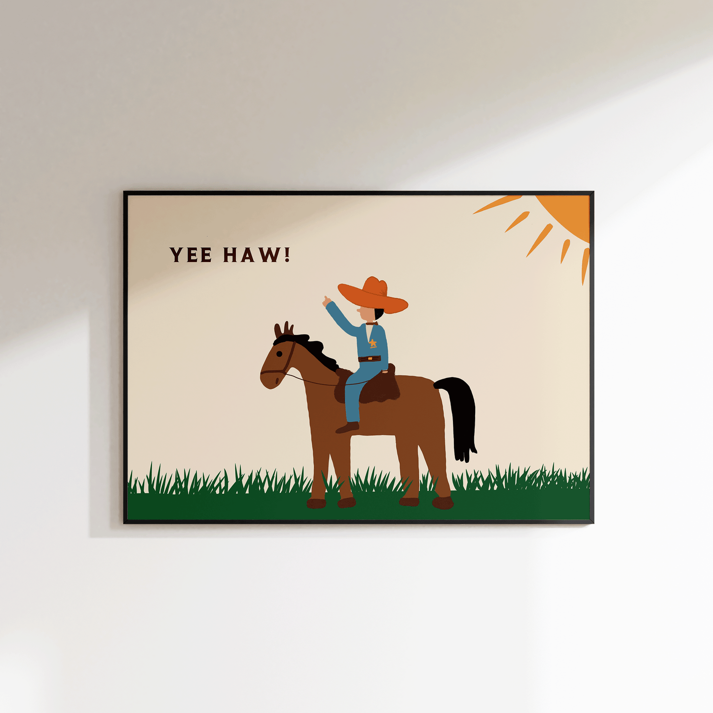 Children's Cowboy Print - Refined Spaces 