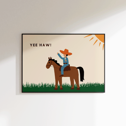 Children's Cowboy Print - Refined Spaces