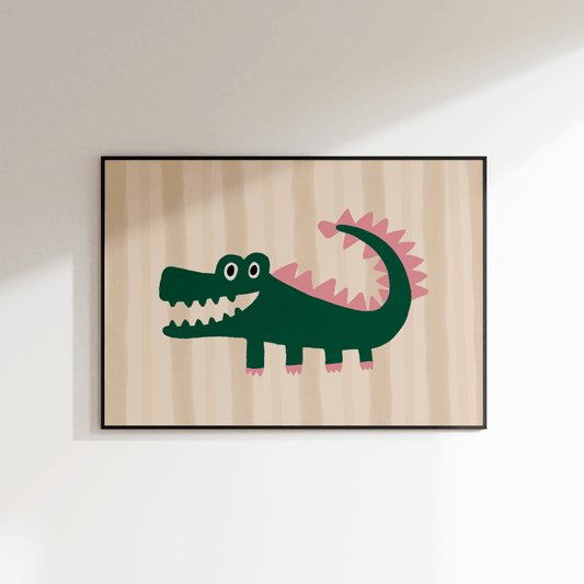 Crocodile Nursery Print - Refined Spaces 