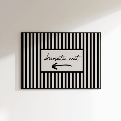 Dramatic Exit Print - Left - Refined Spaces