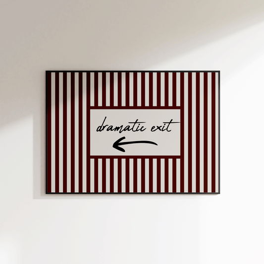 Dramatic Exit Print - Left