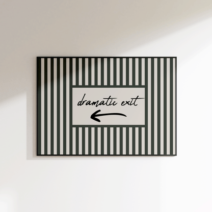 Dramatic Exit Print - Left - Refined Spaces