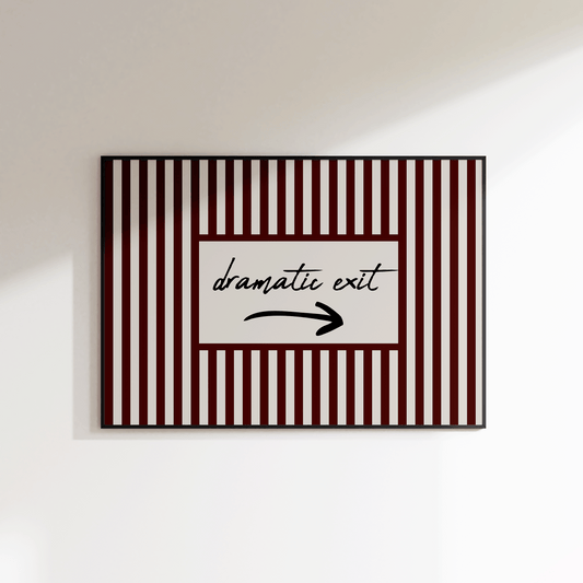 Dramatic Exit Print - Right